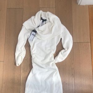 NWT BCBG Ruched sweater dress